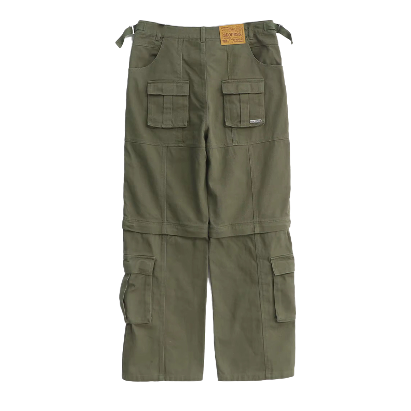 CONVERTIBLE CARGO PANTS (OLIVE)
