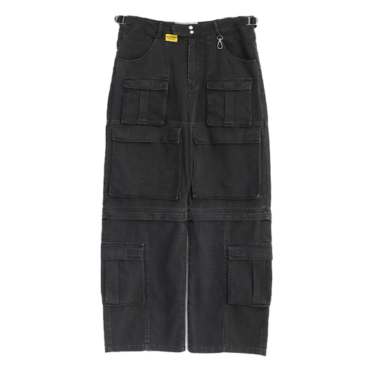 CONVERTIBLE CARGO PANTS (BLACK)