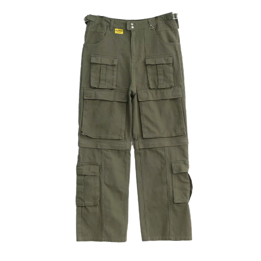 CONVERTIBLE CARGO PANTS (OLIVE)
